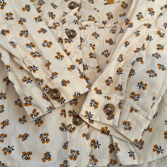 Little Lass Ivory Twill Hooded Jacket *NWT* - Picture 3 of 8